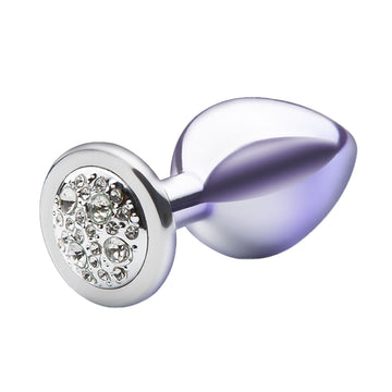 Plug Anal M - Bicolor com Pedra Cravejada