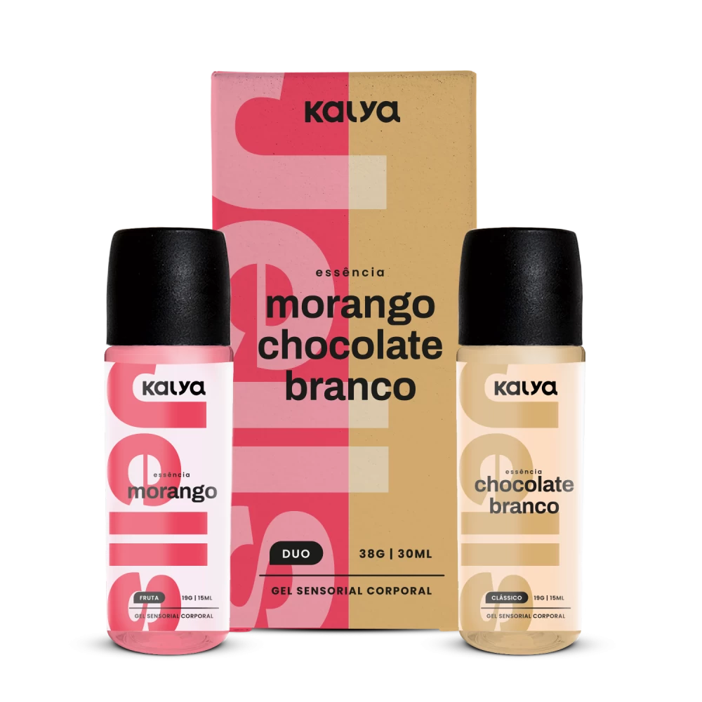 Jells Duo Morango e Chocolate Branco - Gel Beijável Hot Duo