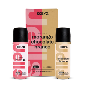 Jells Duo Morango e Chocolate Branco - Gel Beijável Hot Duo