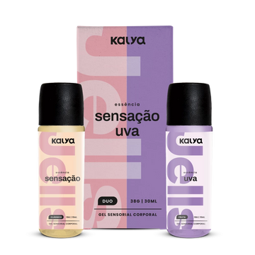 Jells Duo Sensação e Uva - Gel Beijável Hot Duo