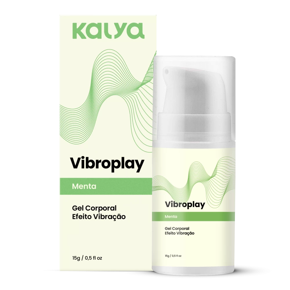 Vibroplay Menta - Gel Vibrador Beijável