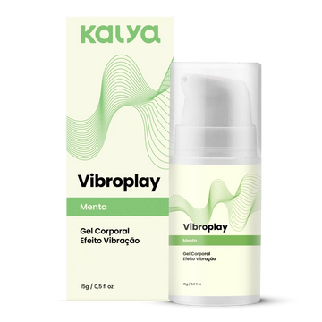 Vibroplay Menta - Gel Vibrador Beijável