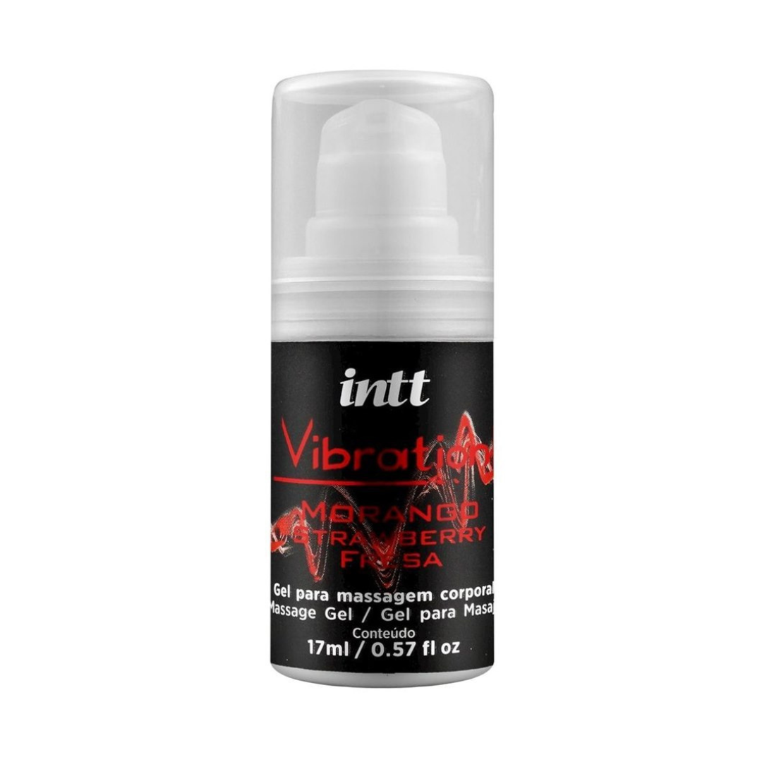 Vibration Morango - Gel Vibrador Beijável